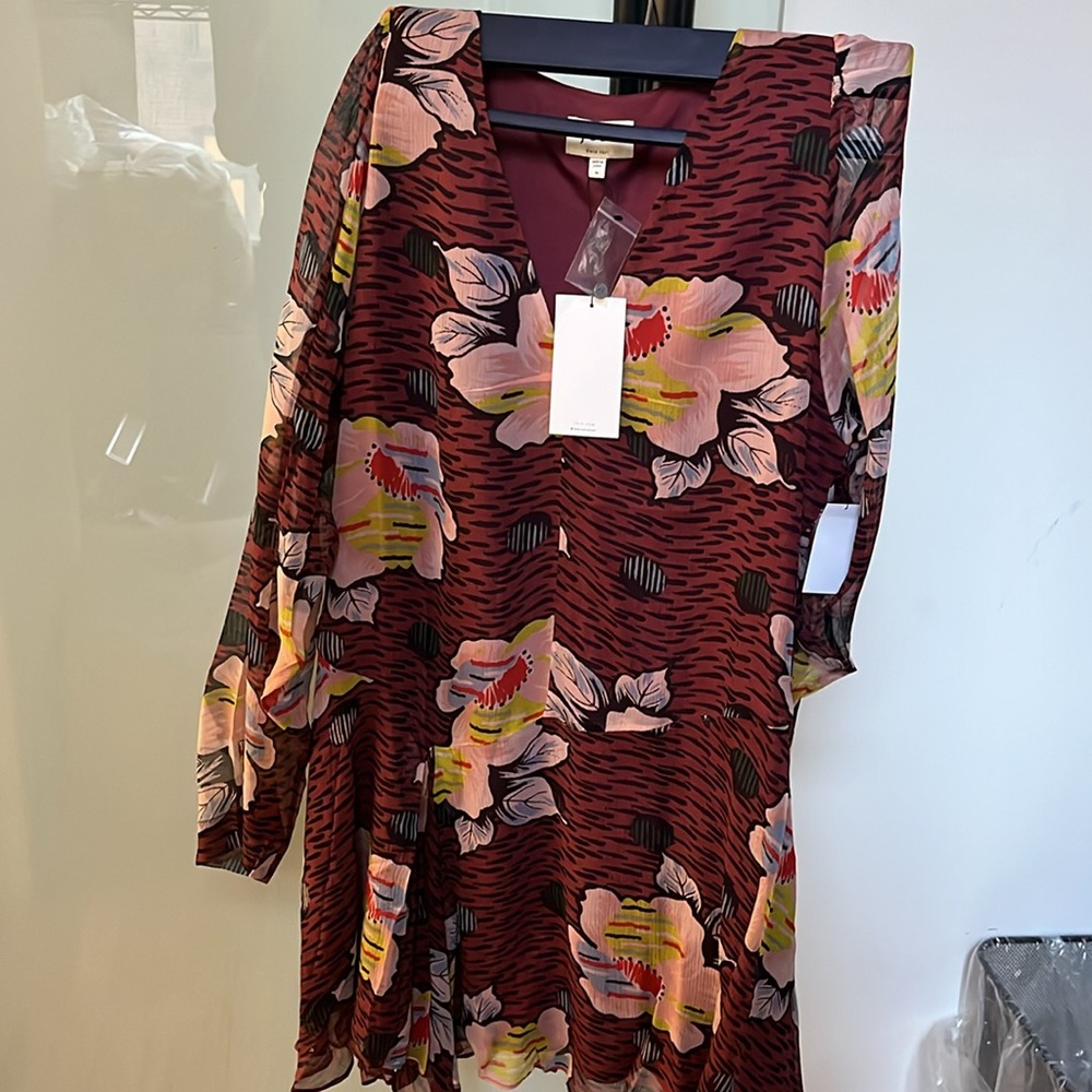 Brand new JOIE, Odilia Silk Mini Dress Size 10 - Picture 5 of 5